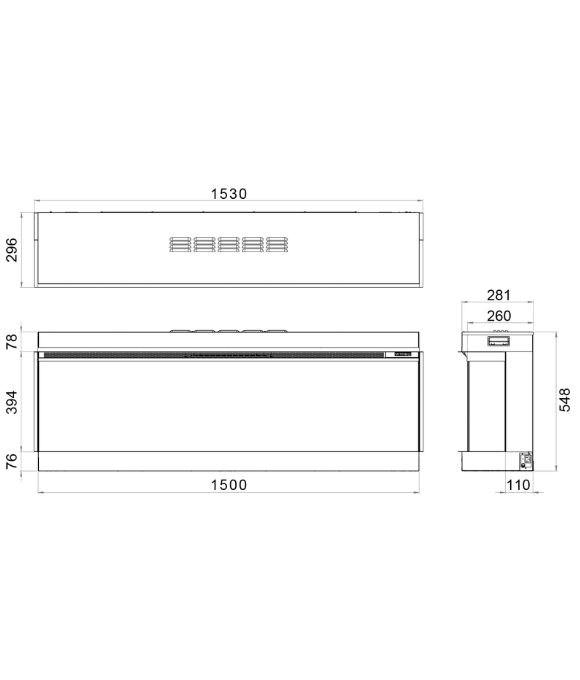 SOLUS ELECTRIC FIRE VS150 2KW