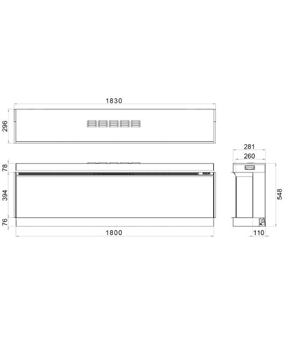 SOLUS ELECTRIC FIRE VS180 2KW