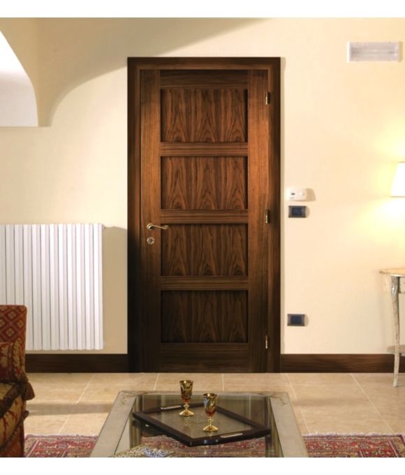 PRE-FINISHED WALNUT AUGUSTA 4 PANEL DOOR 42MM
