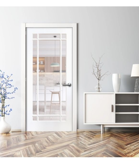 WHITE PRIMED CHESHIRE W/ CLEAR GLASS 42MM