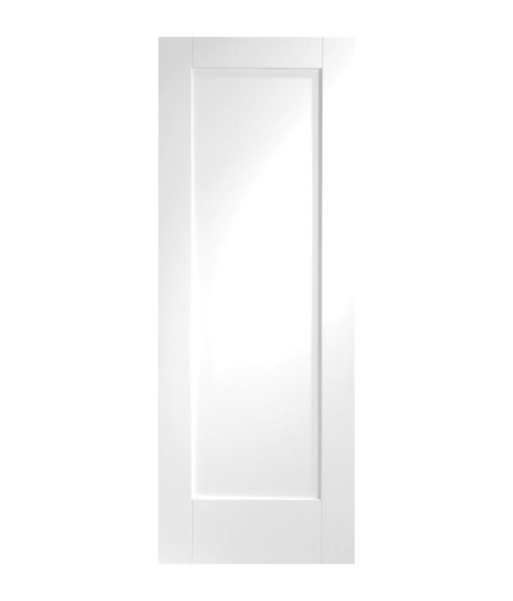 WHITE PRIMED PATTERN 10 SHAKER FIRE DOOR 44MM