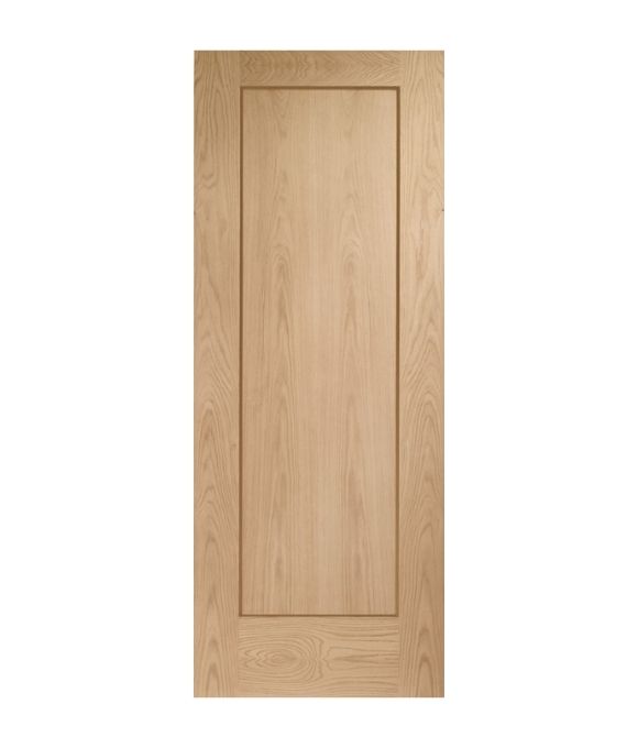 WHITE OAK 10 PATTERN SHAKER FIRE DOOR 44MM