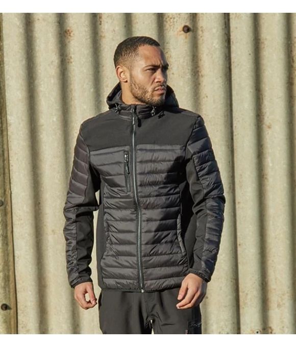 TUFFSTUFF HATTON PANELLED JACKET BLACK