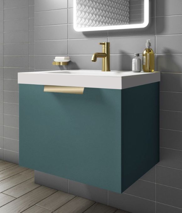 STOCKHOLM WALL HUNG UNIT OCEAN BLUE MATT