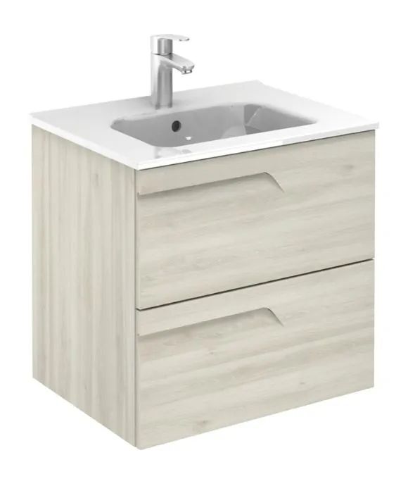 BRAVA WALL HUNG UNIT NATURE WHITE
