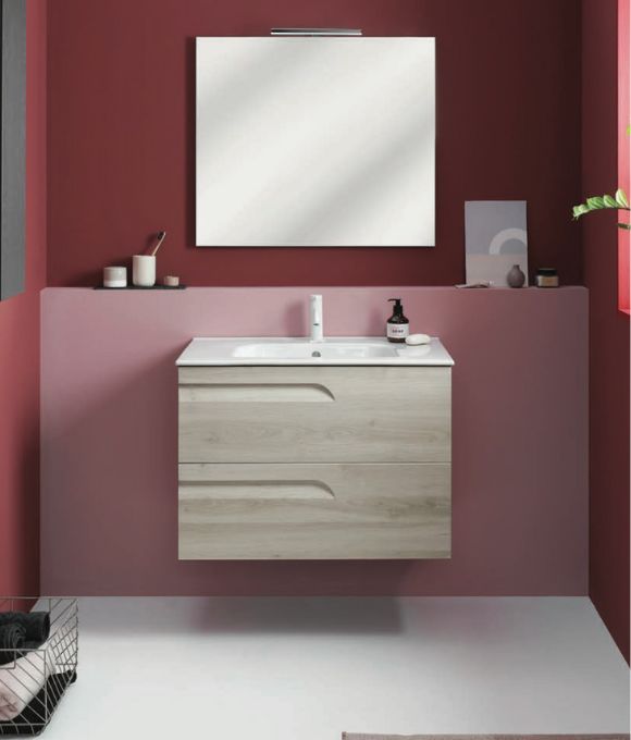 BRAVA WALL HUNG UNIT NATURE WHITE