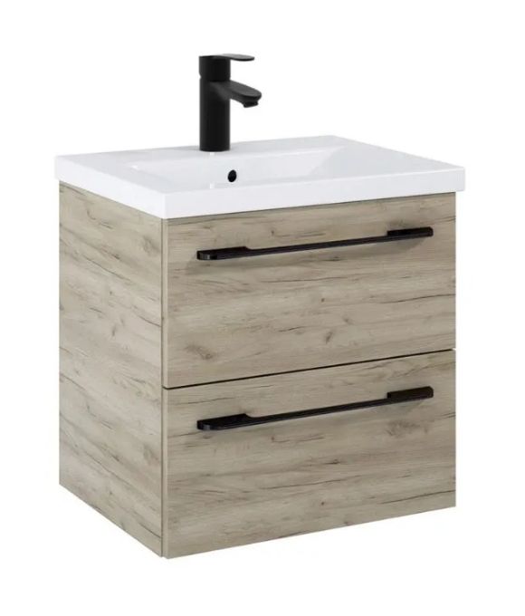 OTTO PLUS 2 DRAWER WALL HUNG CRAFT OAK