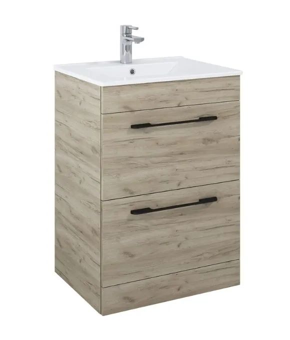 OTTO PLUS 2 DRAWER FLOOR STANDING UNIT CRAFT OAK