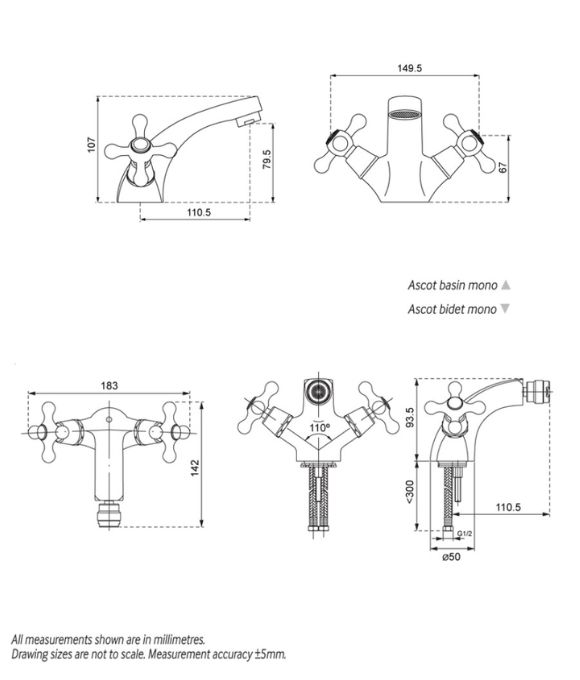 ASCOT BASIN MIXER