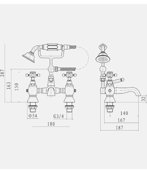 GEORGIA BATH SHOWER MIXER