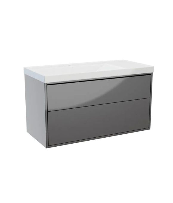 ERLA WALL HUNG TWIN DRAWER ANTHRACITE