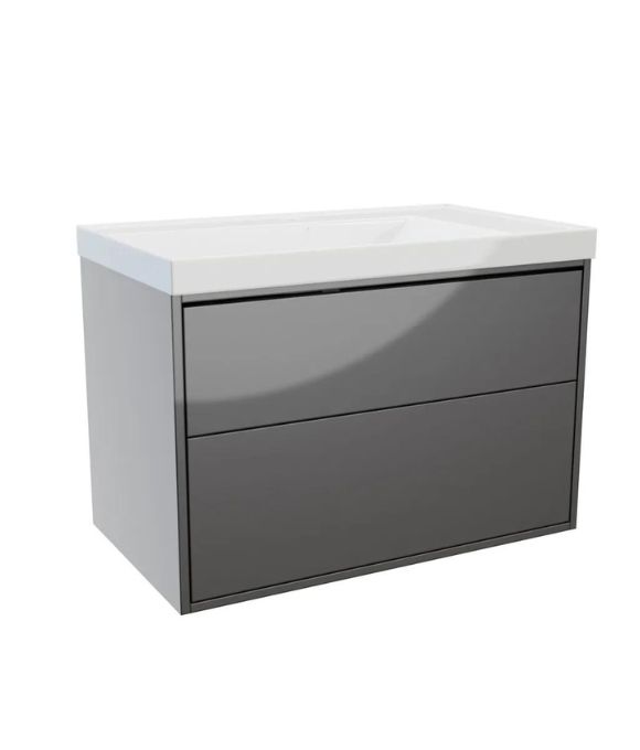 ERLA WALL HUNG TWIN DRAWER ANTHRACITE