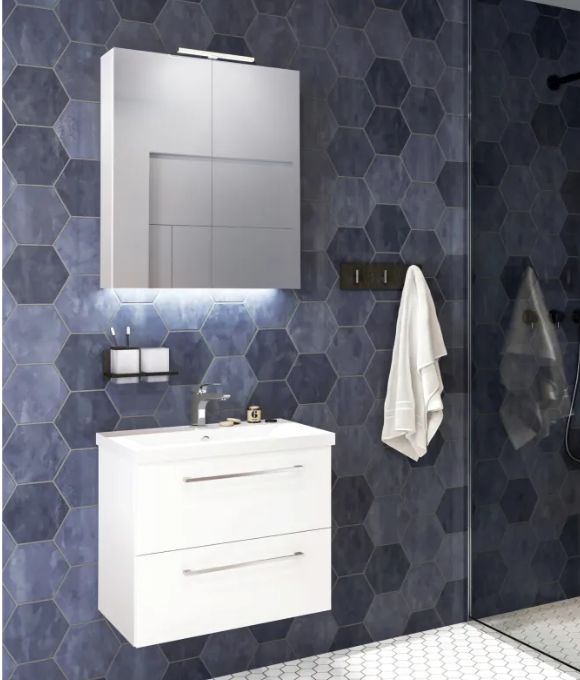 CESENA WALL HUNG UNIT WHITE