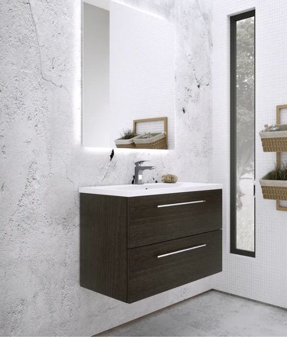 CESENA WALL HUNG UNIT SHADOW BLACK