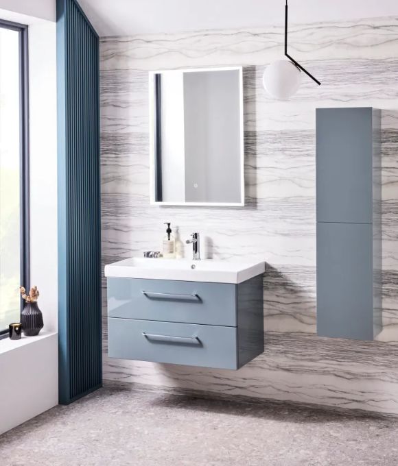 CADENCE WALL HUNG TWIN DRAWER GLOSS SPRUCE
