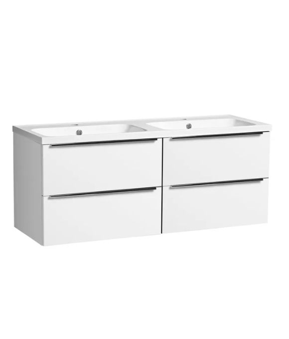 CADENCE WALL HUNG TWIN DRAWER GLOSS WHITE
