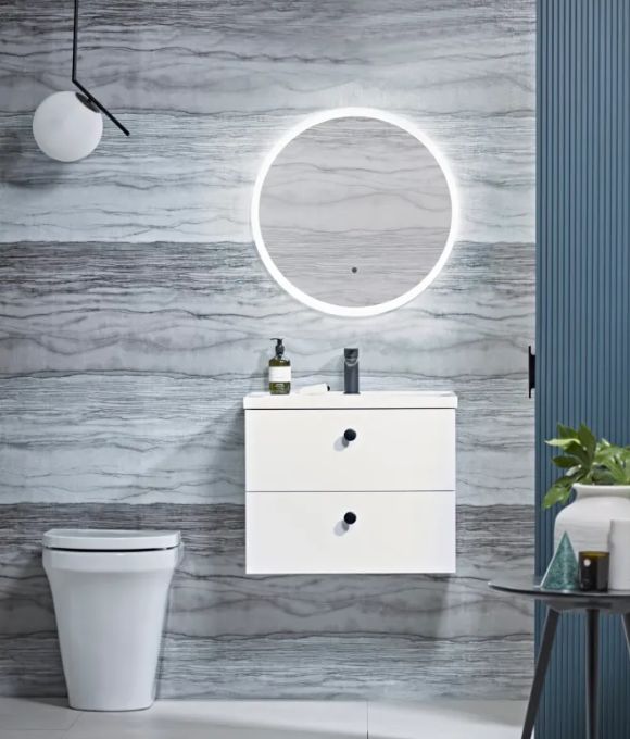 CADENCE WALL HUNG TWIN DRAWER GLOSS WHITE