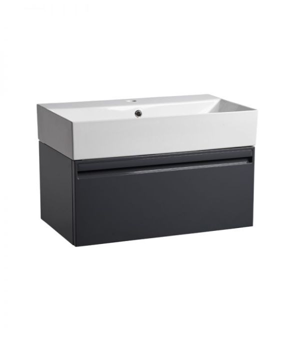 FORUM WALL HUNG UNIT DARK GREY GLOSS
