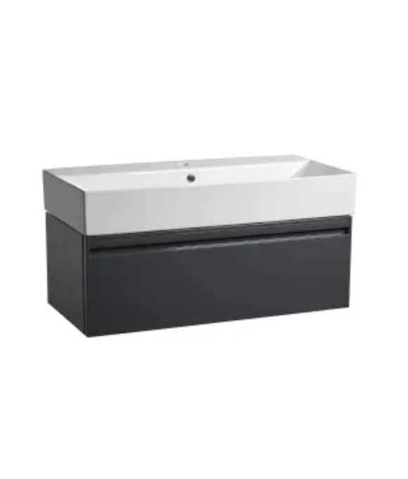 FORUM WALL HUNG UNIT DARK GREY GLOSS