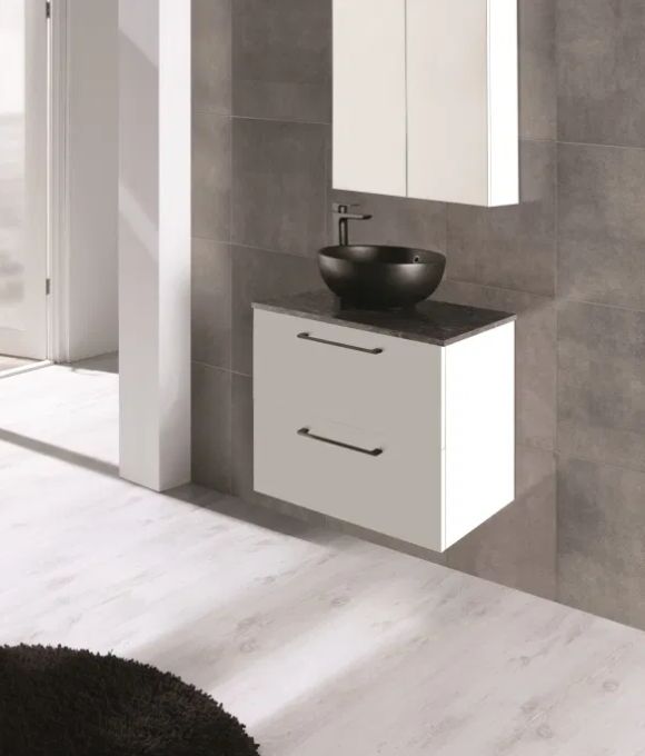 RIMINI WALL HUNG TWIN DRAWER GLOSS WHITE