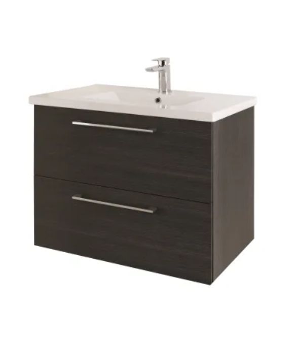 RIMINI WALL HUNG TWIN DRAWER SHADOW BLACK