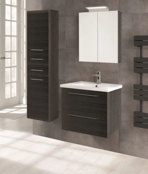 RIMINI WALL HUNG TWIN DRAWER SHADOW BLACK