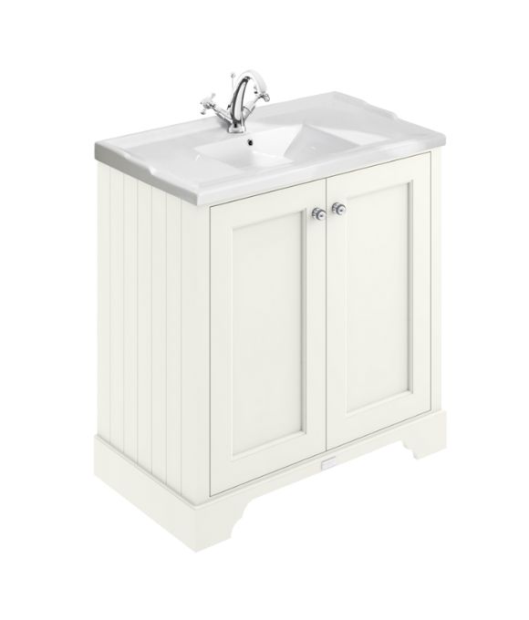 BAYSWATER 2 DOOR FLOOR STANDING UNIT POINTING WHITE