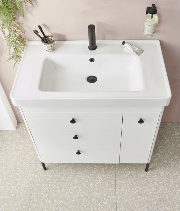 FAIRMONT 800 FLOOR STANDING UNIT GLOSS WHITE