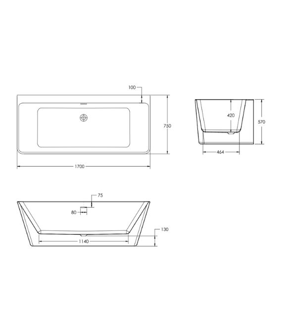 SONAS ONTARIO FREESTANDING BATH