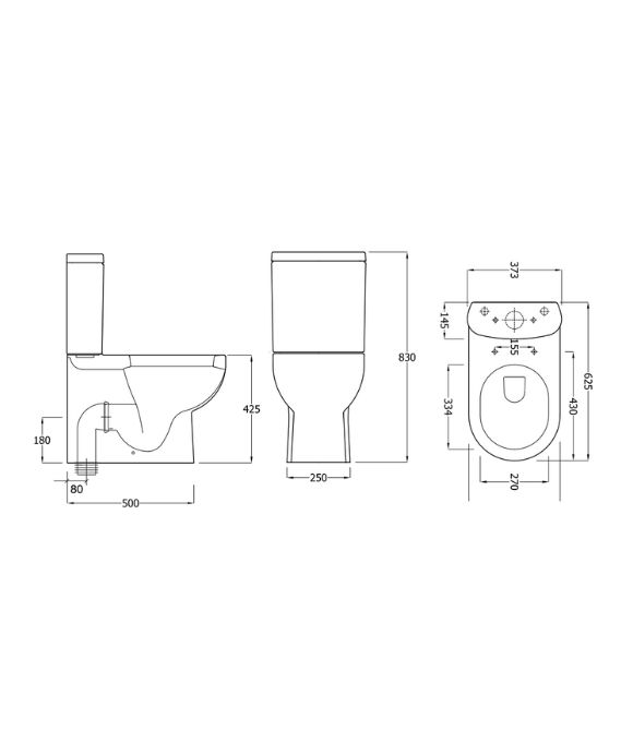 SIGMA FULLY SHROUDED CLOSE COUPLED WC