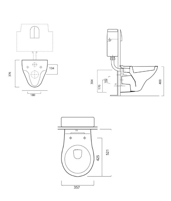 STRATA WALL HUNG WC