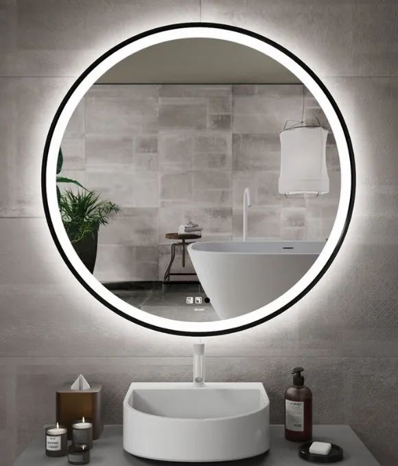 ASTRID BEAM ROUND ILLUMINATED MIRROR