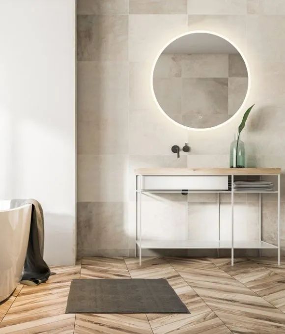 SPHERE LED ROUND MIRROR
