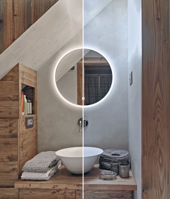SPHERE LED ROUND MIRROR