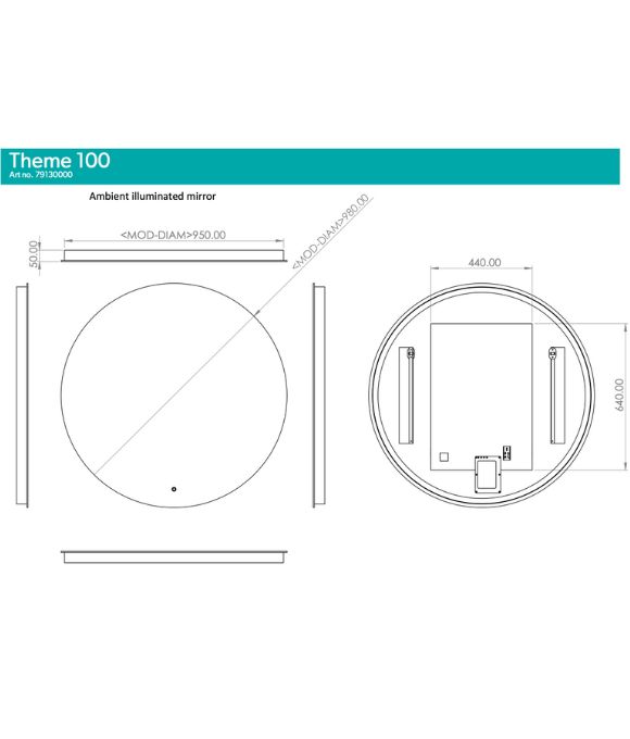THEME LED ROUND MIRROR