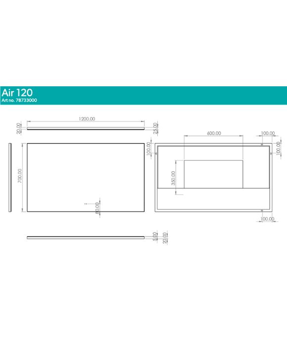AIR LED FRAMED MIRROR
