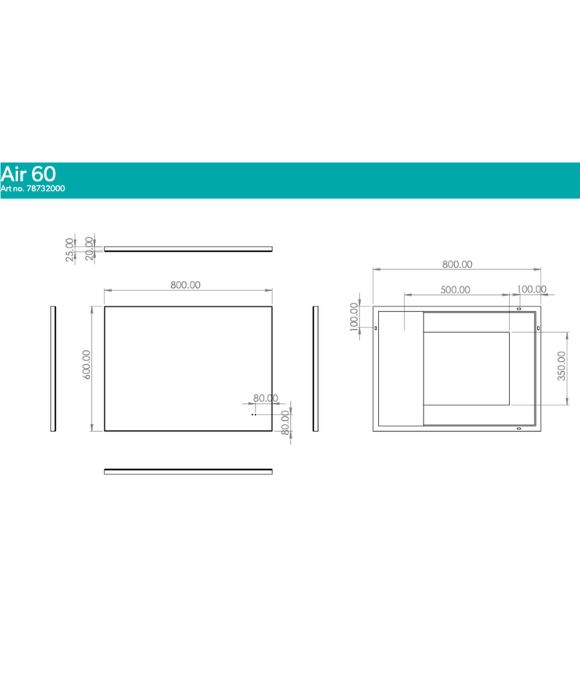 AIR LED FRAMED MIRROR