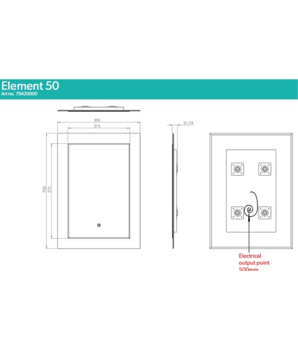 ELEMENT ILLUMINATED MIRROR