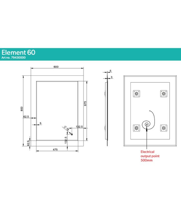 ELEMENT ILLUMINATED MIRROR