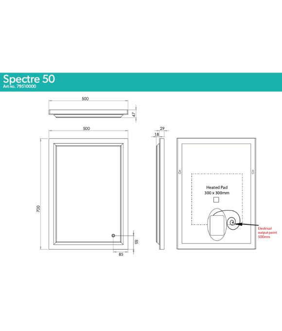 SPECTRE LED MIRROR