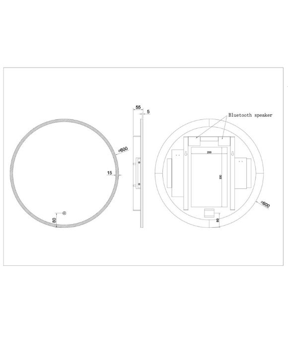 LINEA LIVE PLUS ROUND MIRROR