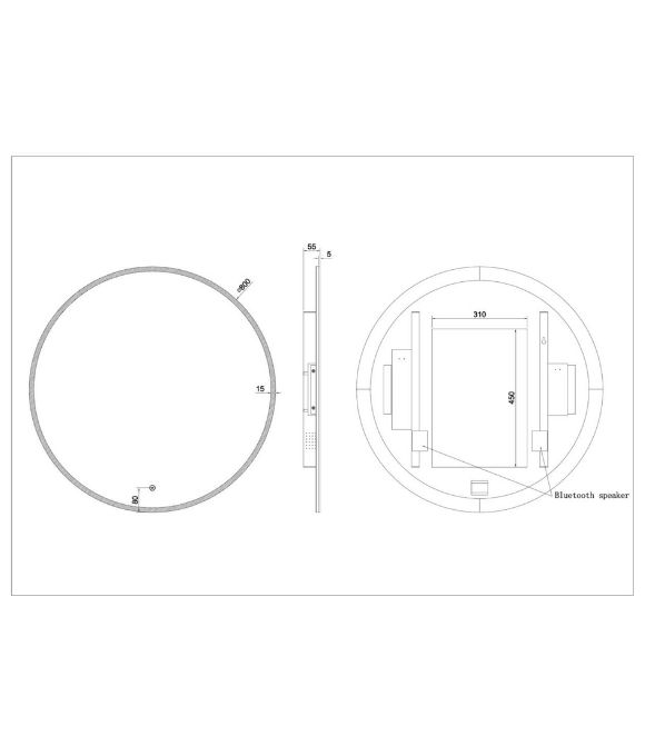 LINEA LIVE PLUS ROUND MIRROR