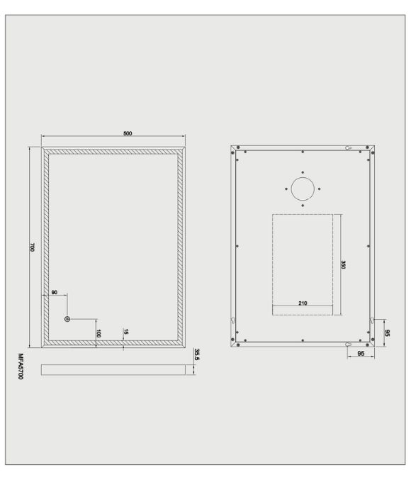 FRAME RECTANGULAR MIRROR