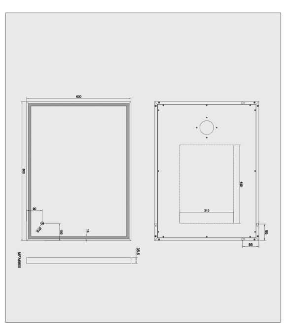 FRAME RECTANGULAR MIRROR