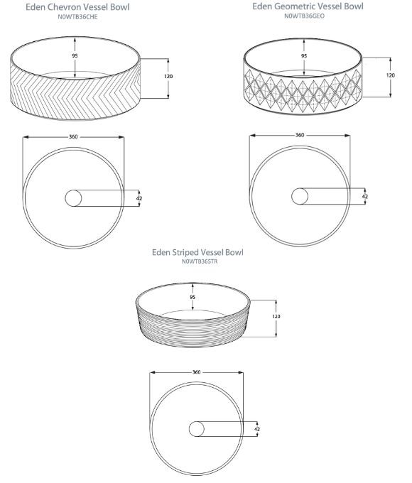 EDEN ROUND COUNTERTOP BASIN