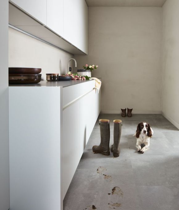 BERRY ALLOC VINYL URBAN STONE LIGHT GREY