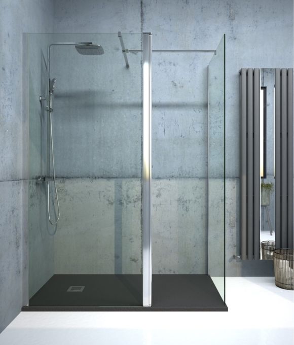 ASPECT CHROME WETROOM PANEL 900MM