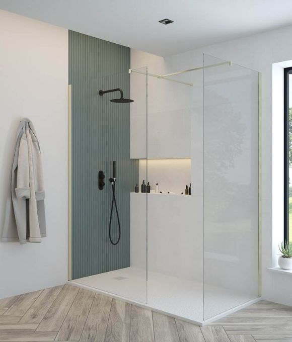 ASPECT CHROME WETROOM PANEL 900MM