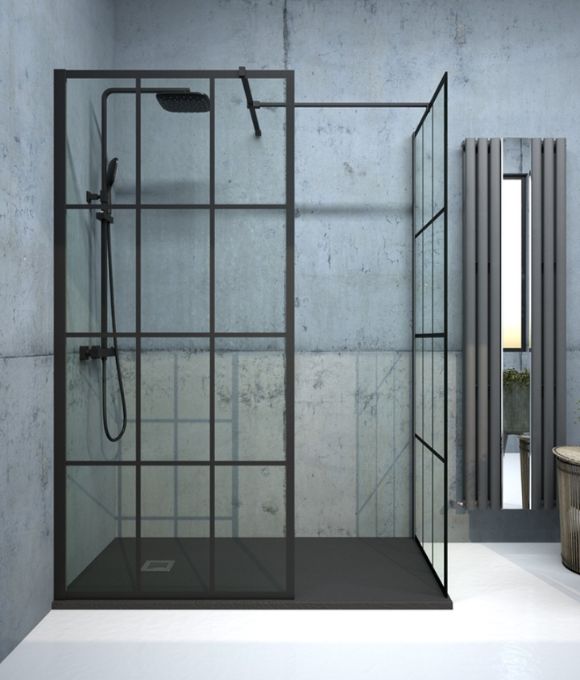 ASPECT CHROME WETROOM PANEL 1000MM