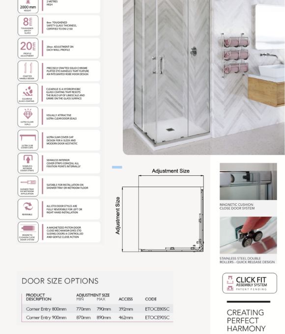 ETO CORNER ENTRY 800MM